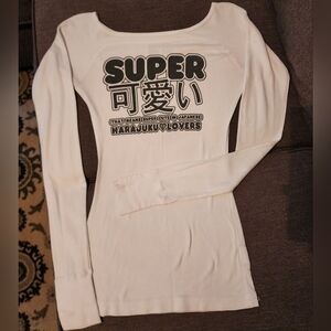 Harajuku Lovers Long Sleeves | Gwen Stefani Tops